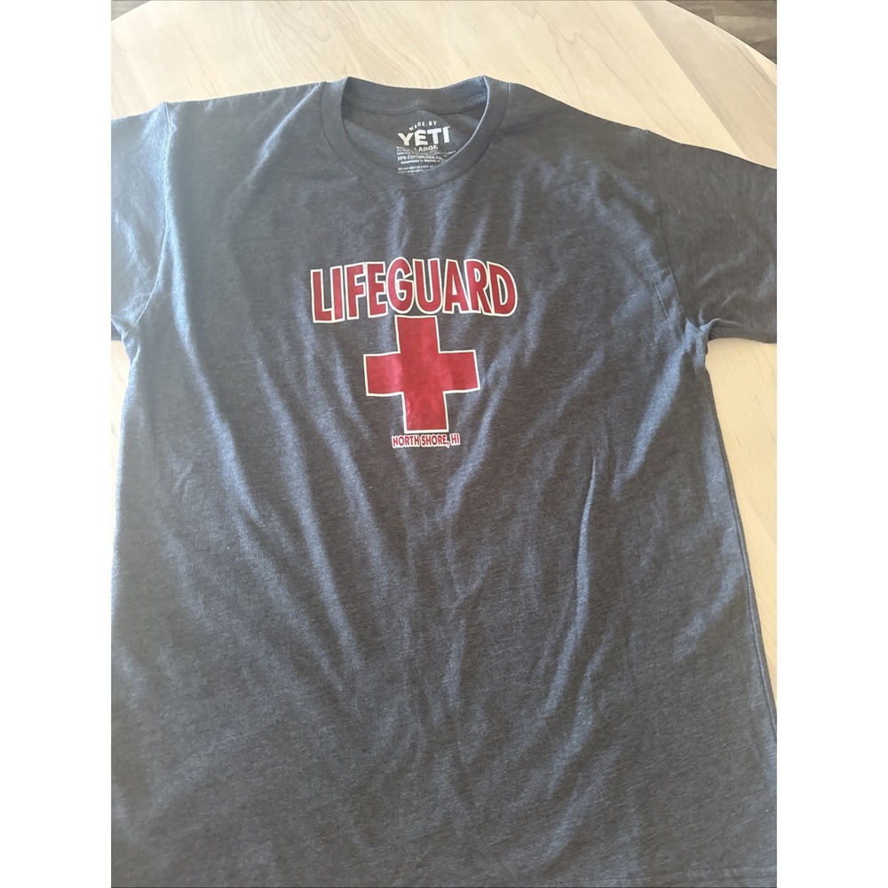 YETI Tshirt Men's L LIFEGUARD NORTH SHORE HI